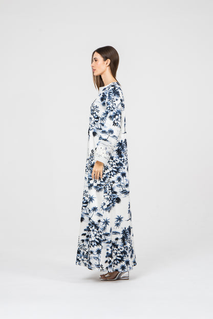 Off-White Italian Twill Caftan