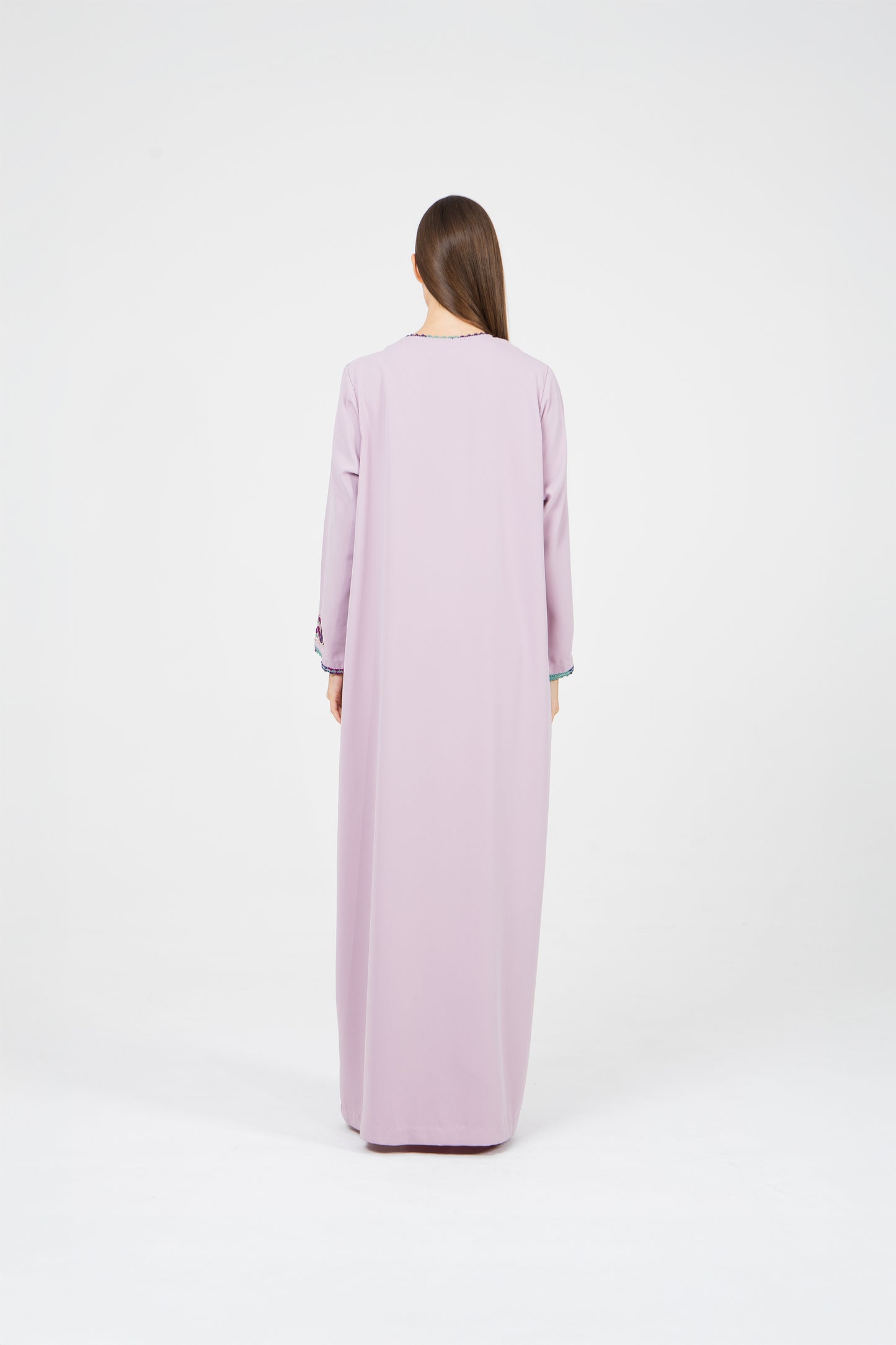 Soft Lavender Crepe Caftan