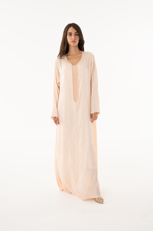 Peach Caftan - House of Caftan