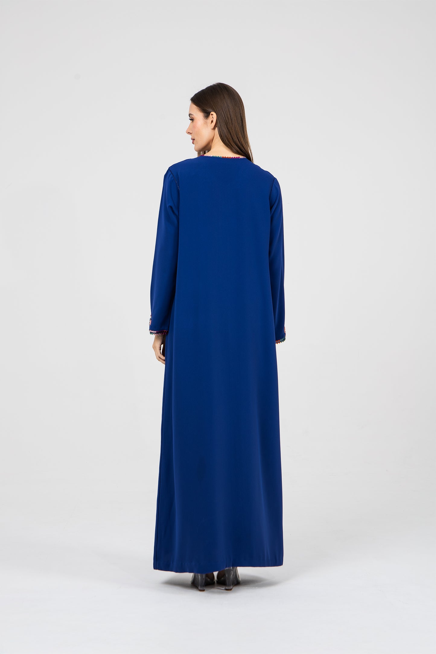 Royal Blue Crepe Caftan